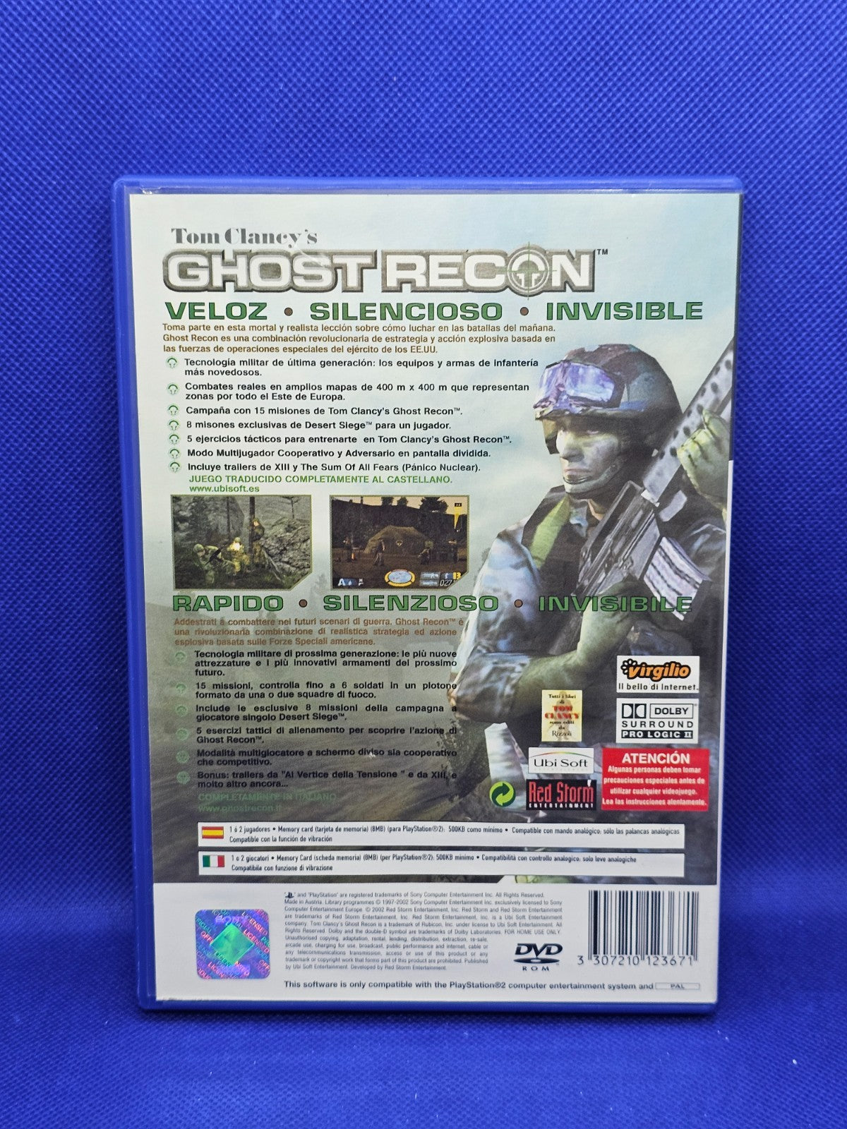 Tom Clancy’s Ghost Recon Jungle Storm Version Esp Ita PlayStation 2 Ubisoft 20041