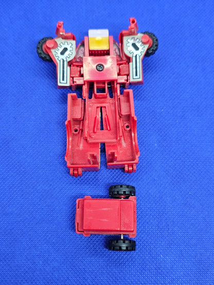 Motorized Robot Jeep Rouge Mc Toy Années 1980 Made in Macau Transformable5