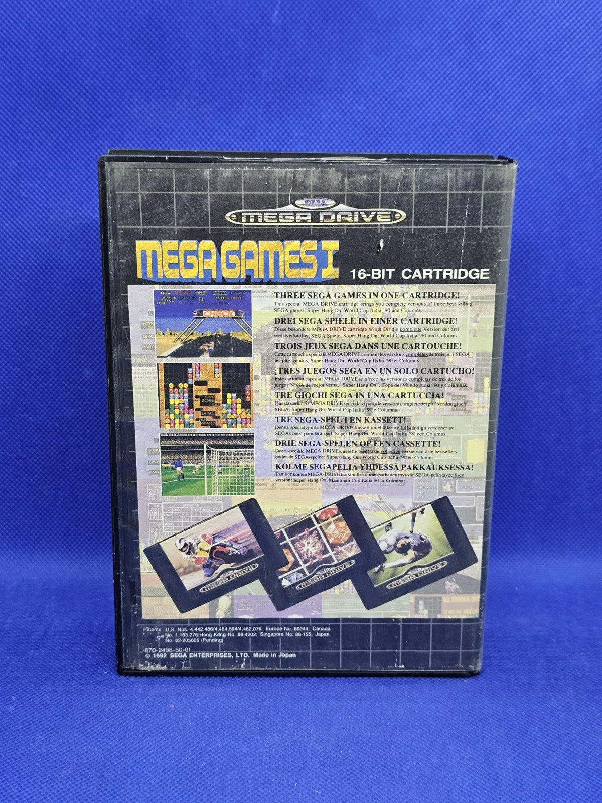 Mega Games I Sega Mega Drive Super Hang-On Columns World Cup Italia 90 PAL 19924
