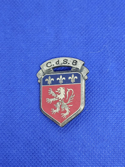 Insigne militaire Centre de Sélection n°8 Lyon CdS 8 Delsart G1393 Armée françai0