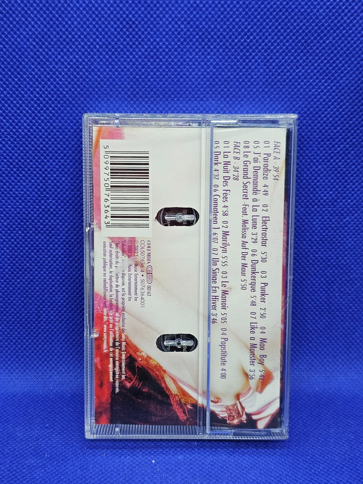 Indochine Paradize Cassette Audio Columbia Sony Music 2002 K71