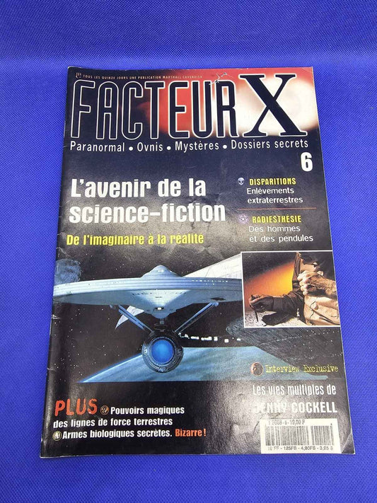 Facteur X n°6 Avenir science-fiction OVNI Paranormal Marshall Cavendish 1997