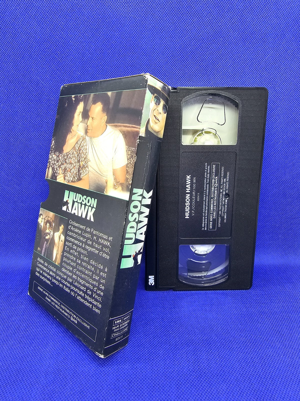 VHS Hudson Hawk Bruce Willis Édition Hors Commerce Quick Très Bon État3