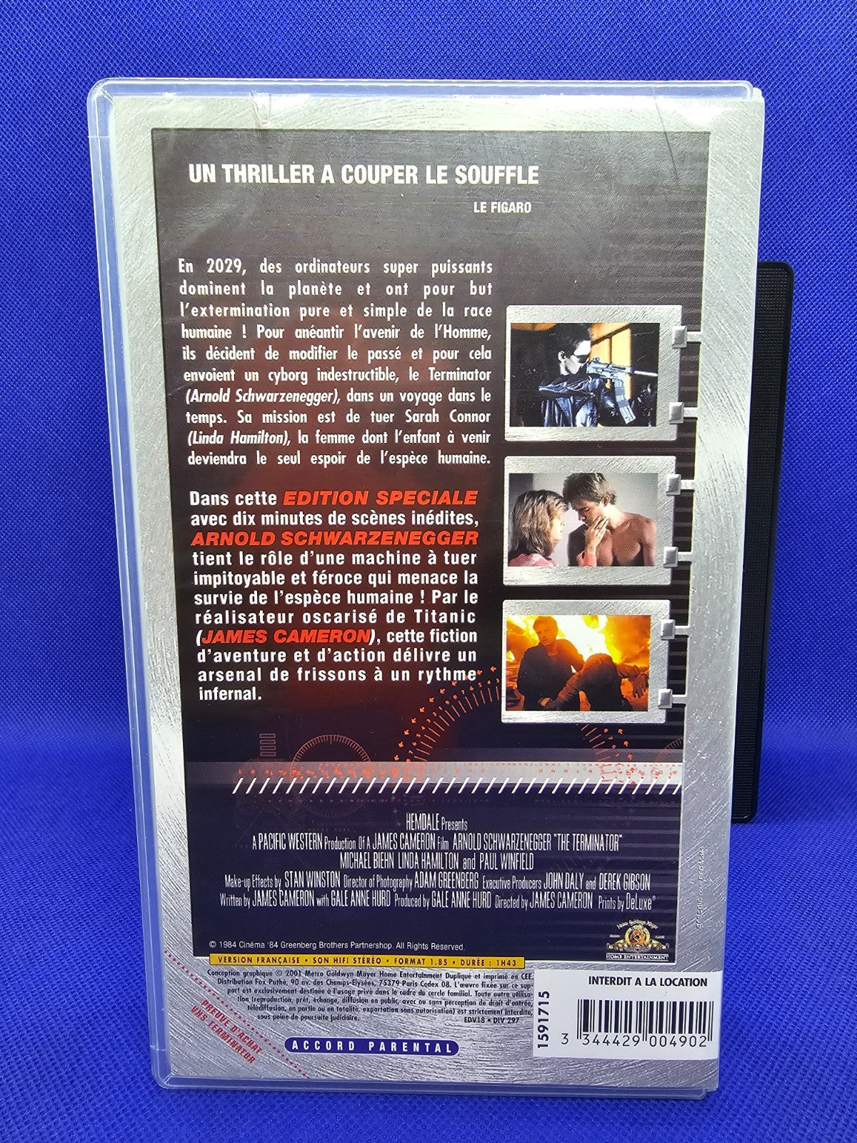 Terminator VHS Édition Spéciale MGM 1984 Cassette Vidéo PAL2