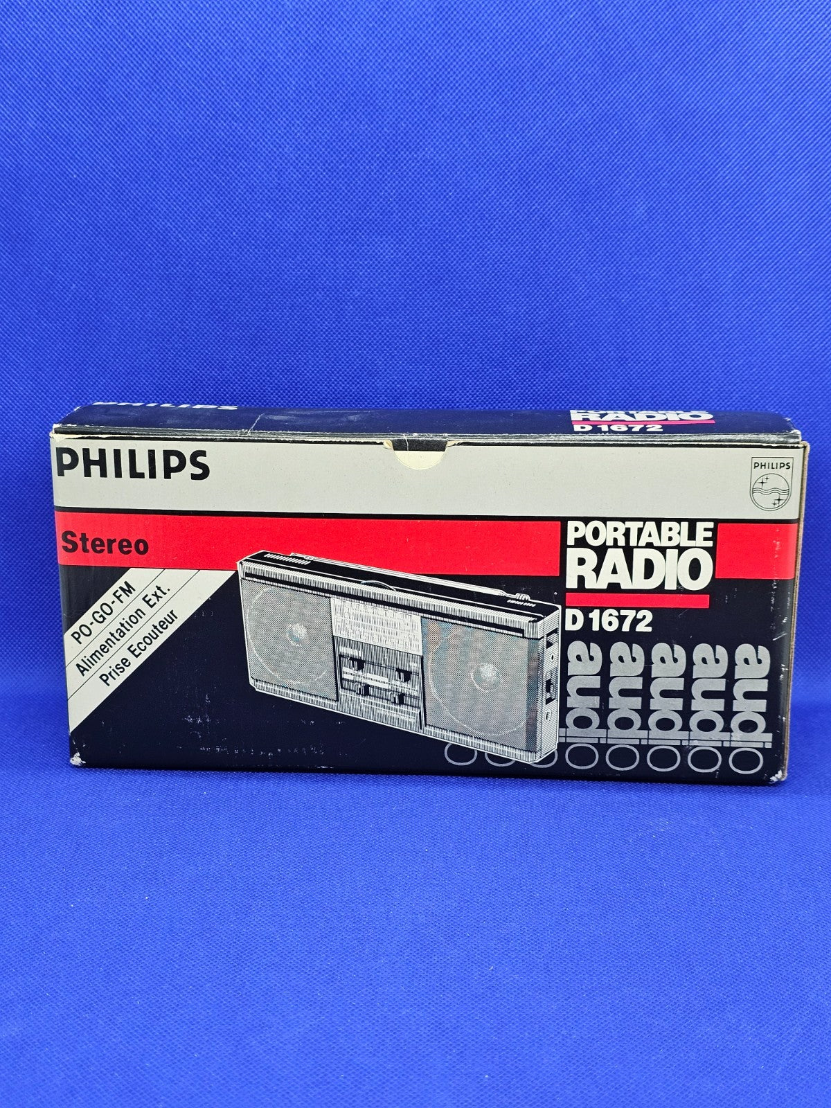 Radio Portable Philips D1672 Stereo LW MW FM Années 80 Avec Boîte4