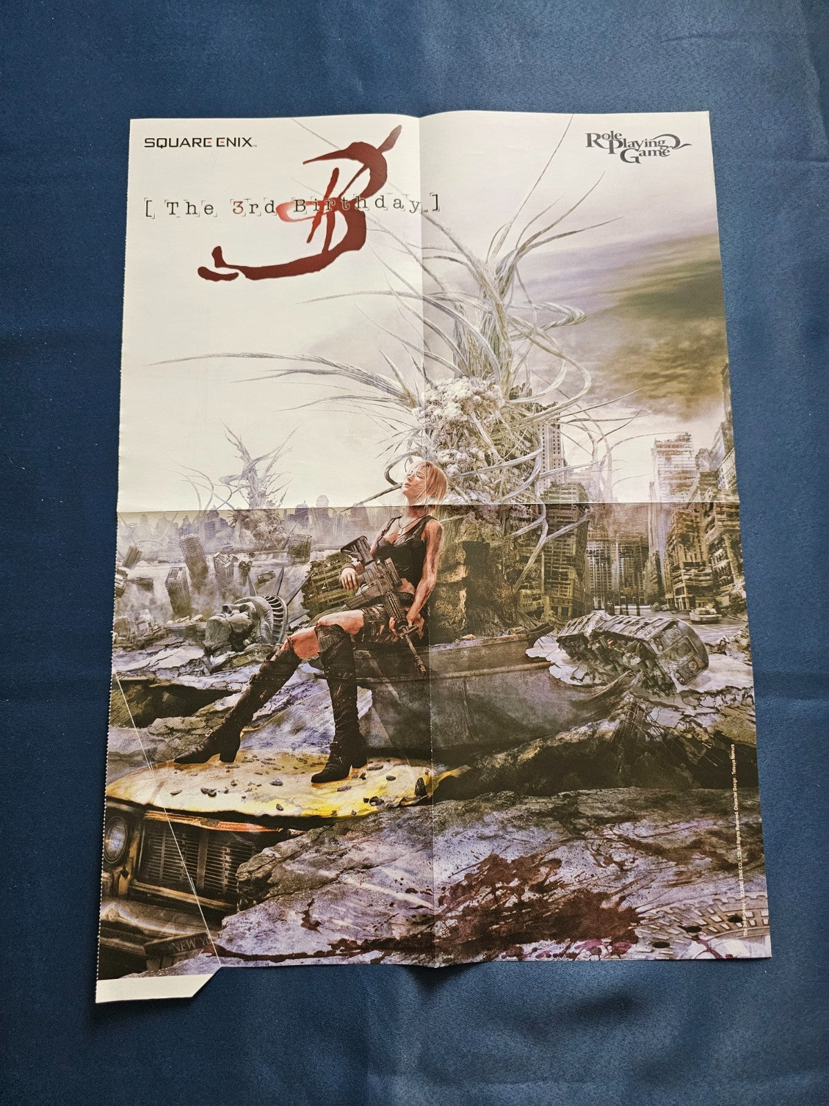Poster Recto Verso The Witcher 3 Wild Hunt The 3rd Birthday Square Enix 40x55cm1