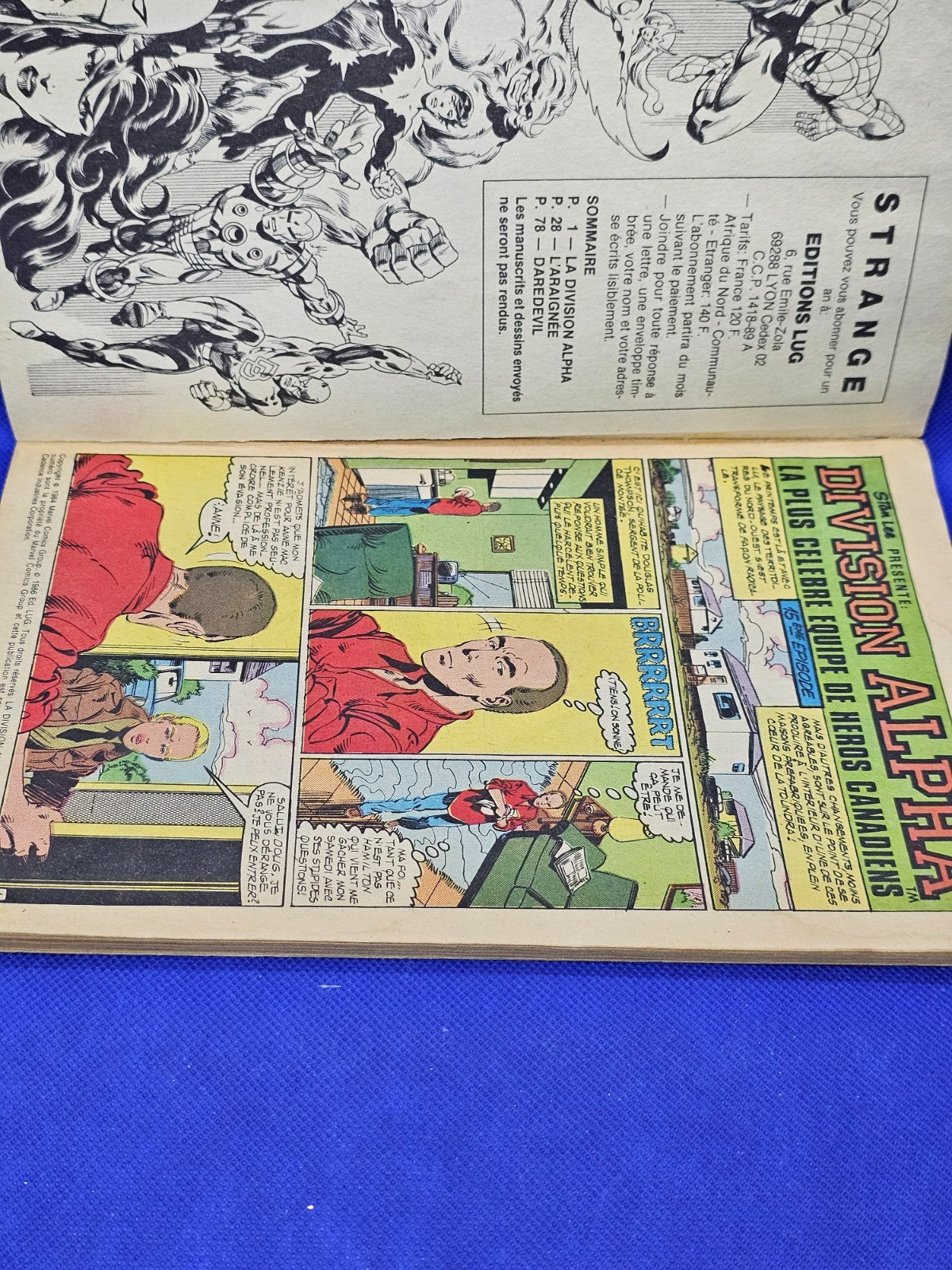 Strange 195 Le Journal de Spider Man Marvel Lug Mars 1986 BD Comics Vintage3