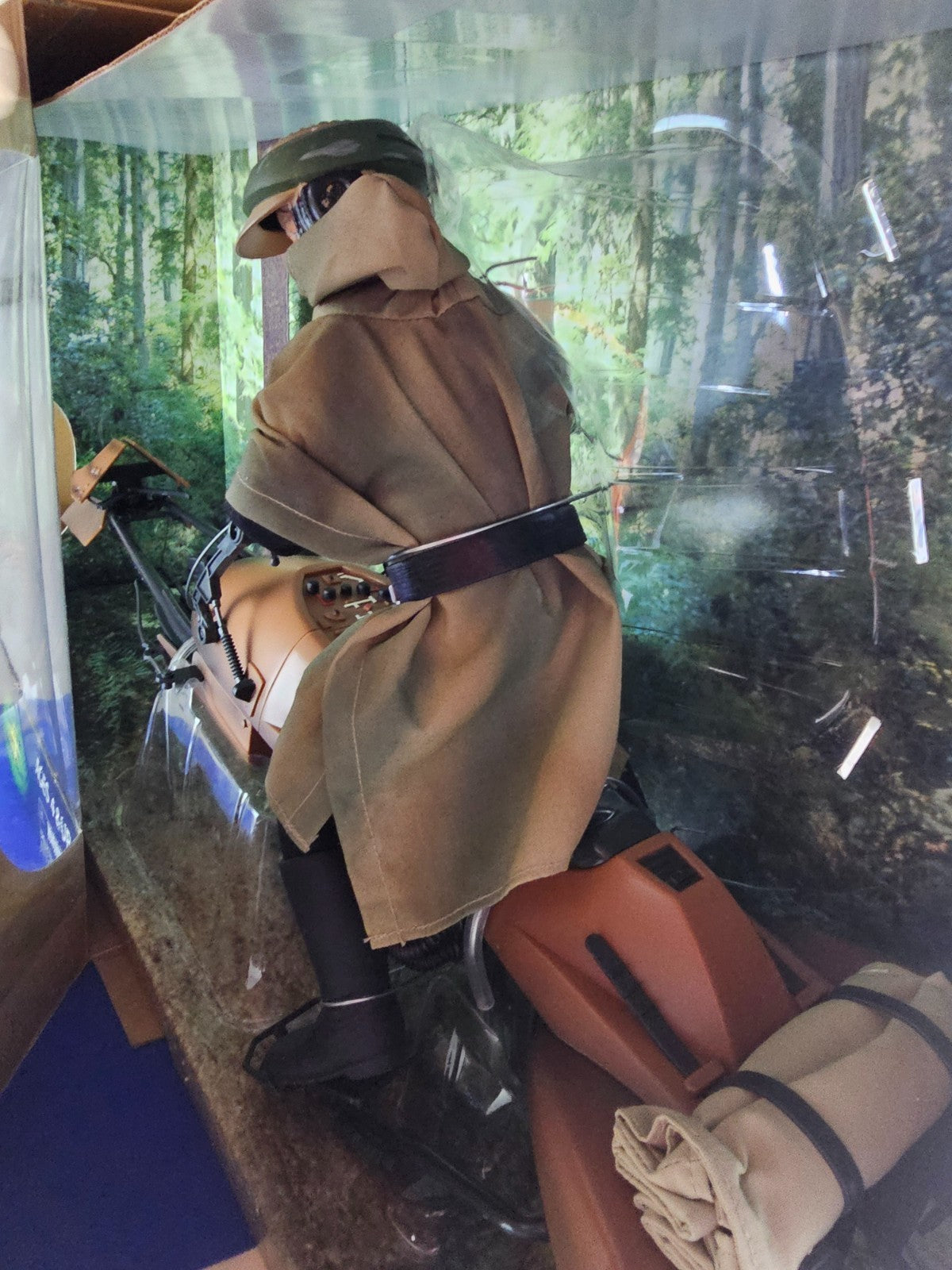 Star Wars Speeder Bike avec Luke Skywalker, Power of the Jedi, Hasbro Tomy, 20018