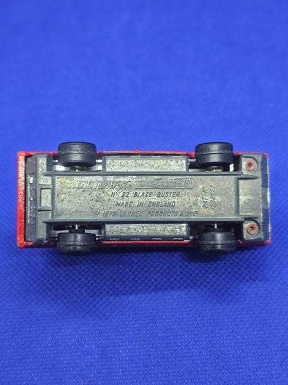 Matchbox Superfast Blaze Buster N°22 Camion Pompiers Lesney 1975 Made in England5