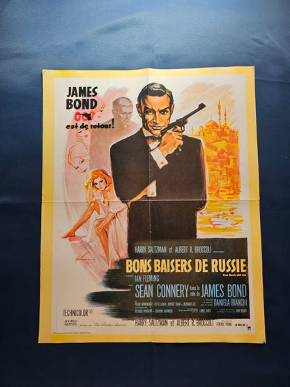 Poster James Bond 007 Dr No Bons baisers de Russie Sean Connery United Artists 13