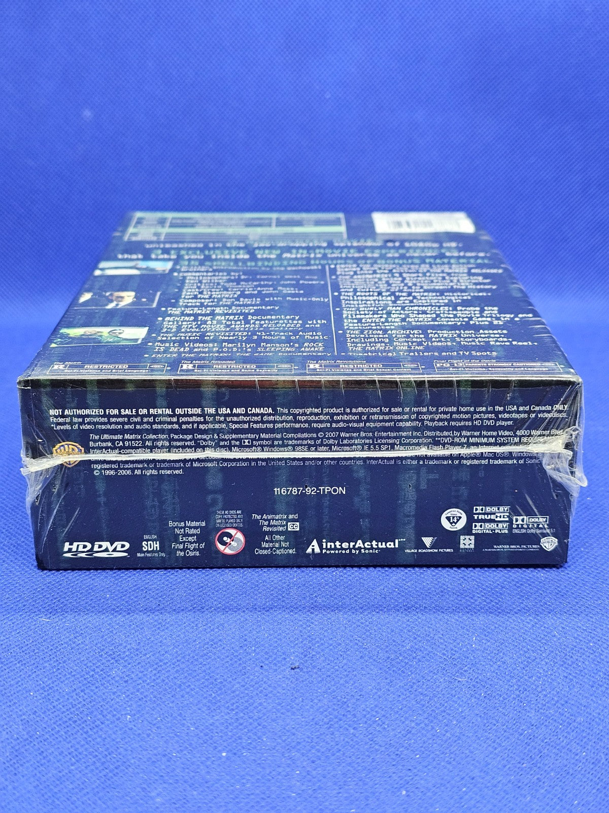 The Ultimate Matrix Collection HD DVD Zone US Neuf Sous Blister Warner Bros4