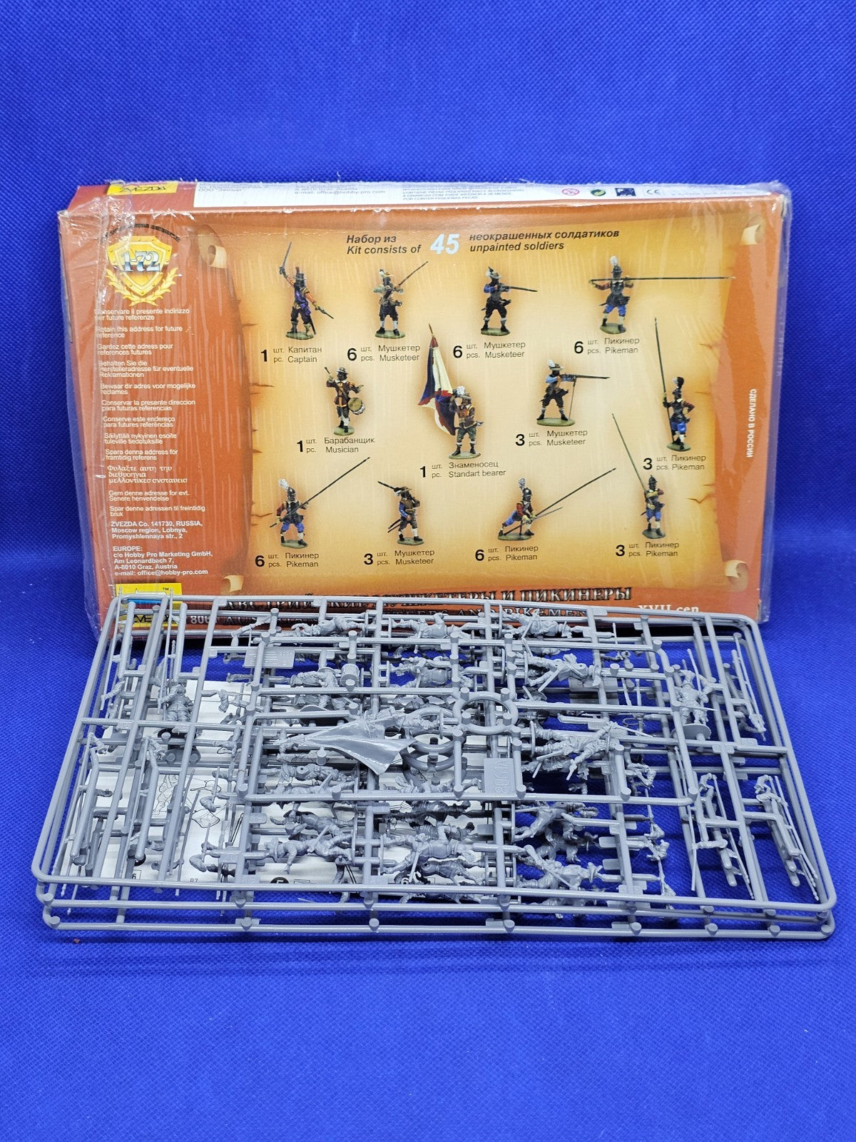 Austrian Musketeers and Pikemen Zvezda 8061 XVIIe siècle 172 complet1