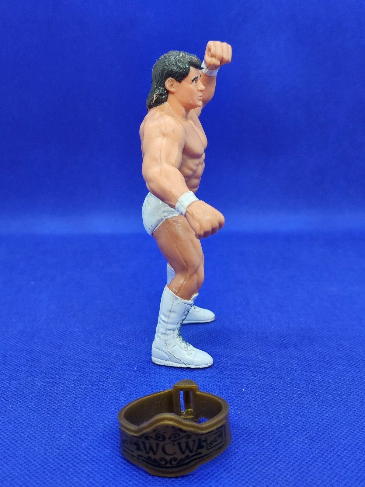 Tom Zenk WCW Galoob 1990 Figurine Catch 12 cm Avec Ceinture3