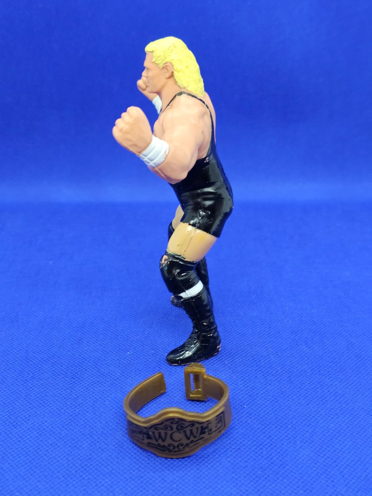Figurine Sid Vicious WCW Wrestling Galoob 1990 avec Ceinture WCW 12 cm5