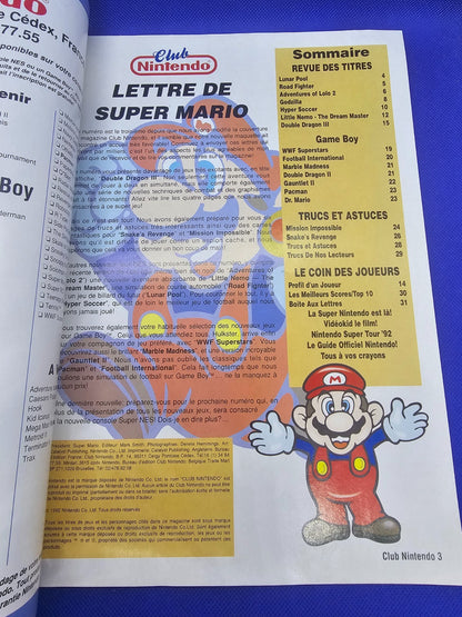 Magazine Club Nintendo Volume 4 Édition 3 1992 Double Dragon III NES Game Boy2