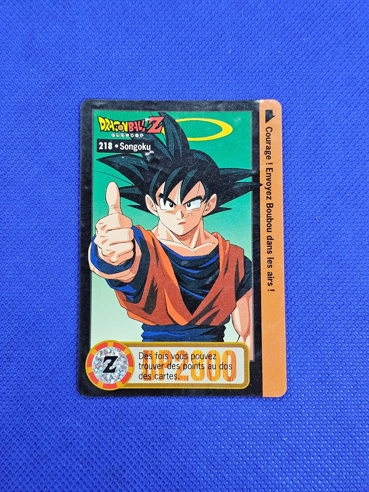 Dragon Ball Z Carddass 218 Songoku Part 22 Bandai 1996 Total 8640