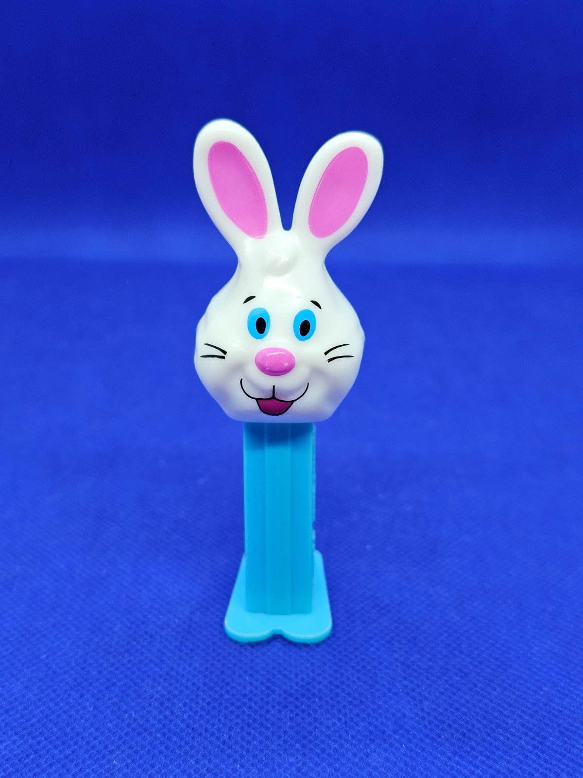 PEZ Mini Bunny Easter, Lapin Rose Bleu Clair, 1998, Distributeur PEZ Vintage0