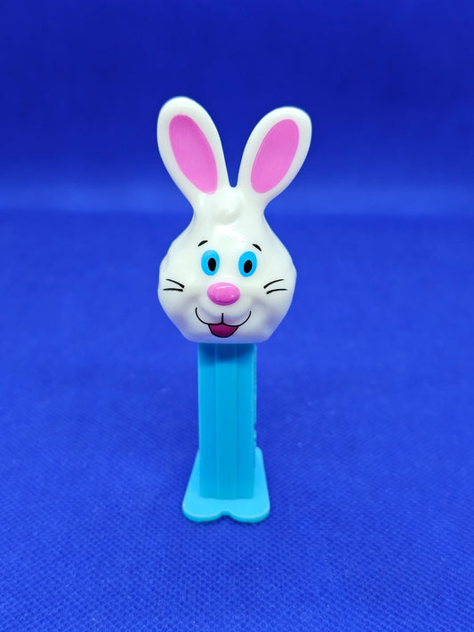 PEZ Mini Bunny Easter, Lapin Rose Bleu Clair, 1998, Distributeur PEZ Vintage0