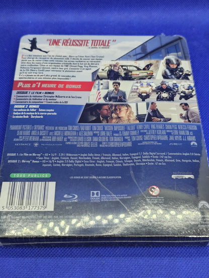 Mission Impossible Fallout Steelbook E.Leclerc Blu-ray édition limitée Paramount1