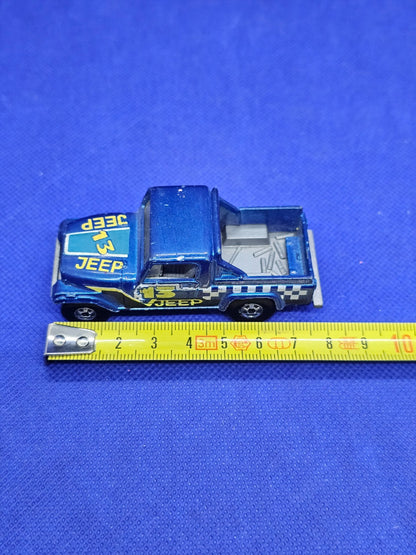 Jeep Scrambler Hot Wheels Jeep 13 Mattel Malaysia 1982 Bleu 7 cm6