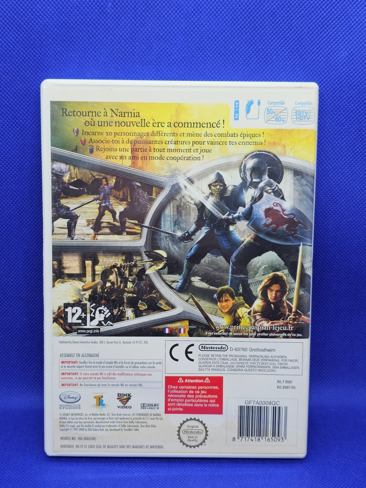 Le Monde de Narnia Prince Caspian, Nintendo Wii, Disney, 2008, PAL FR1