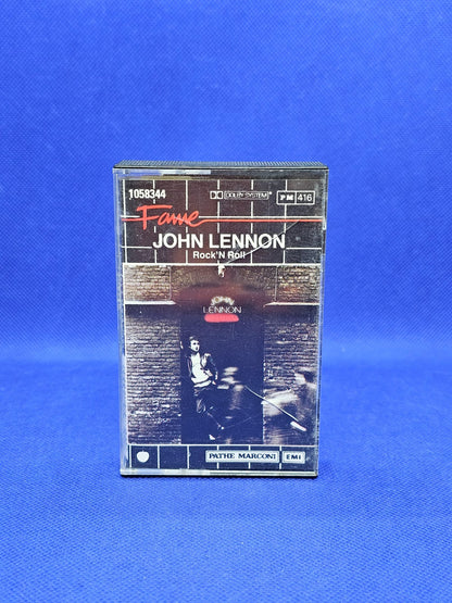John Lennon Rock n Roll Cassette audio musicale Fame Parlophone EMI 1975 Rock0