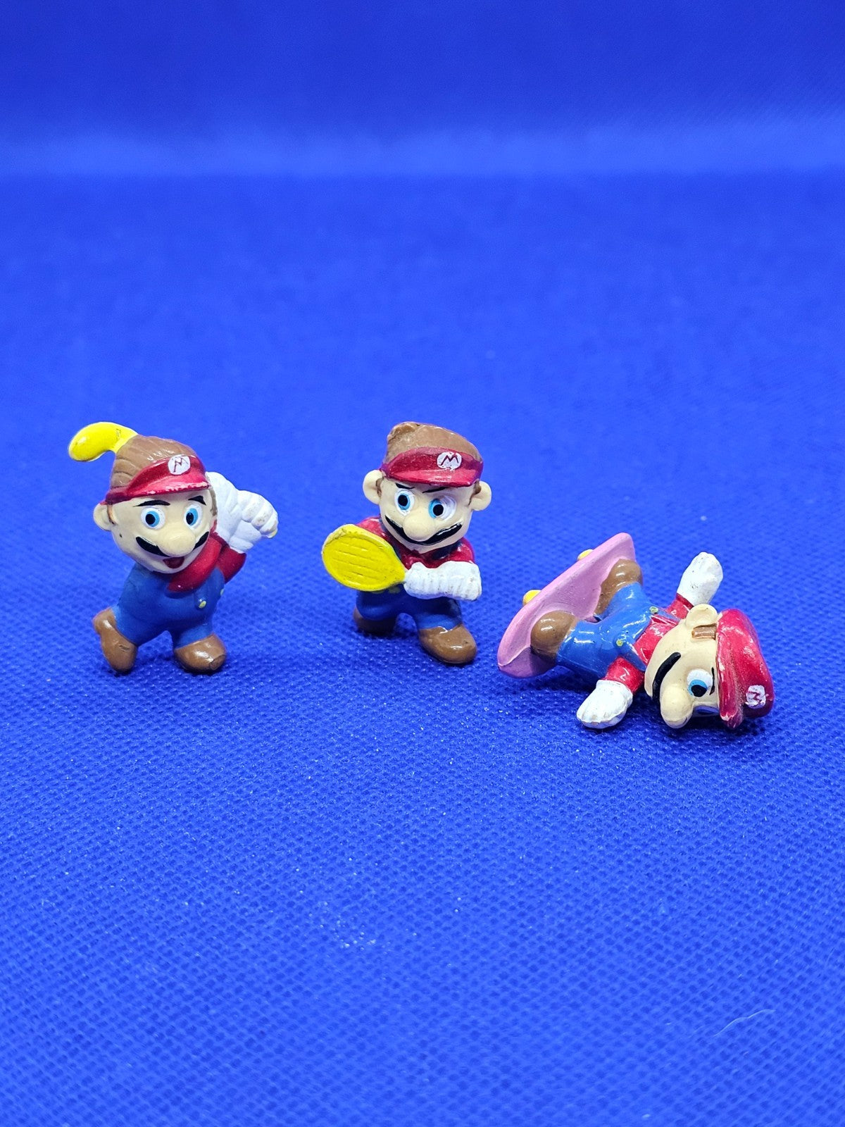 Lot 3 Figurines Mario Sport, Kinder Surprise, Nintendo, 2000, 4,5 cm0