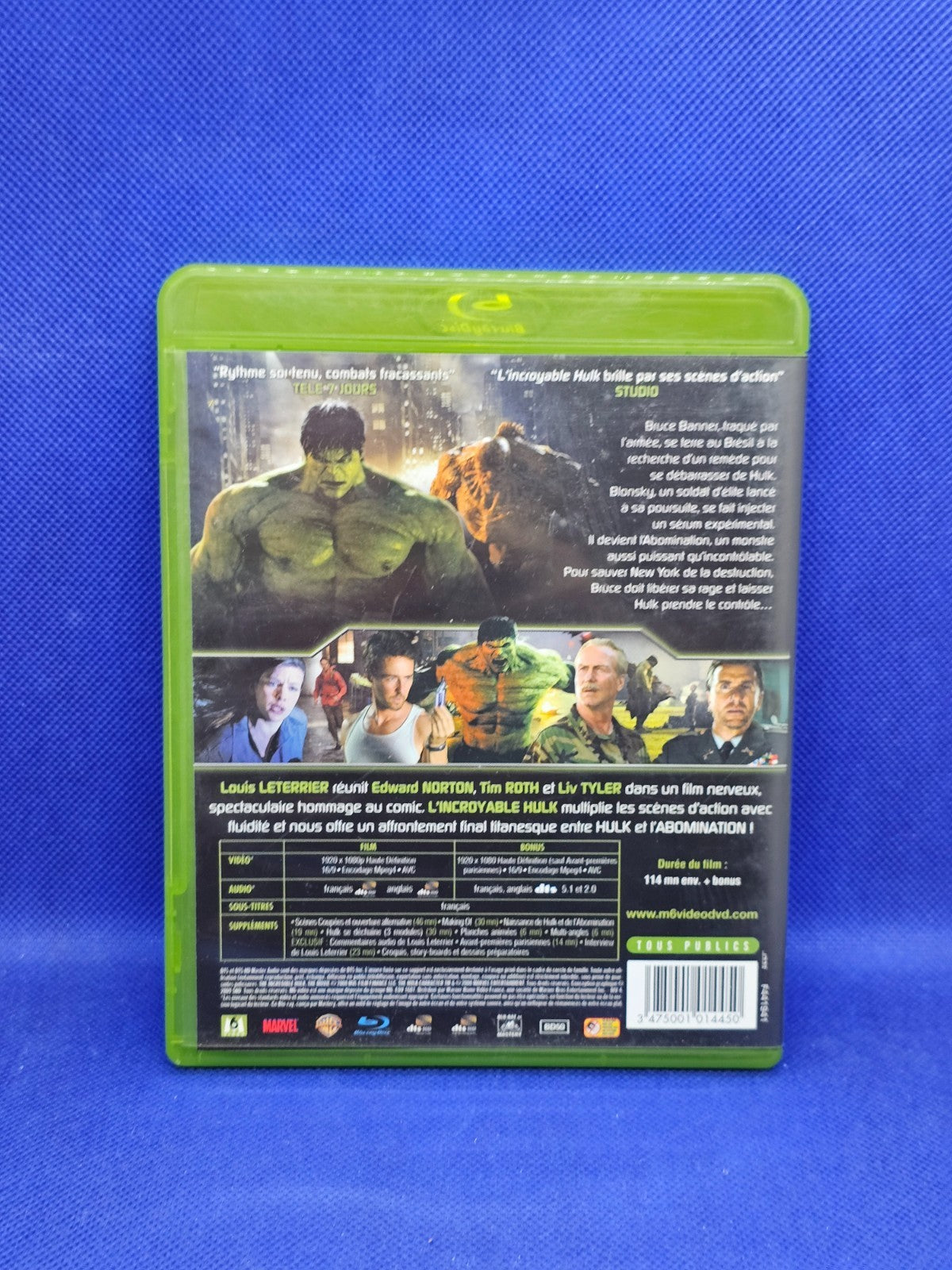 L Incroyable Hulk Blu ray Marvel Edward Norton SND 2009 Français1