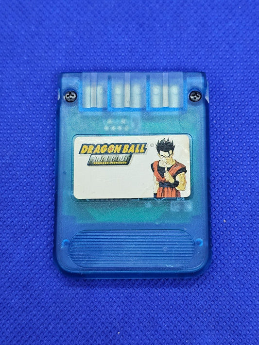 Carte Mémoire PS1 Dragon Ball Z Officieuse Bleue Transparente 1MB1