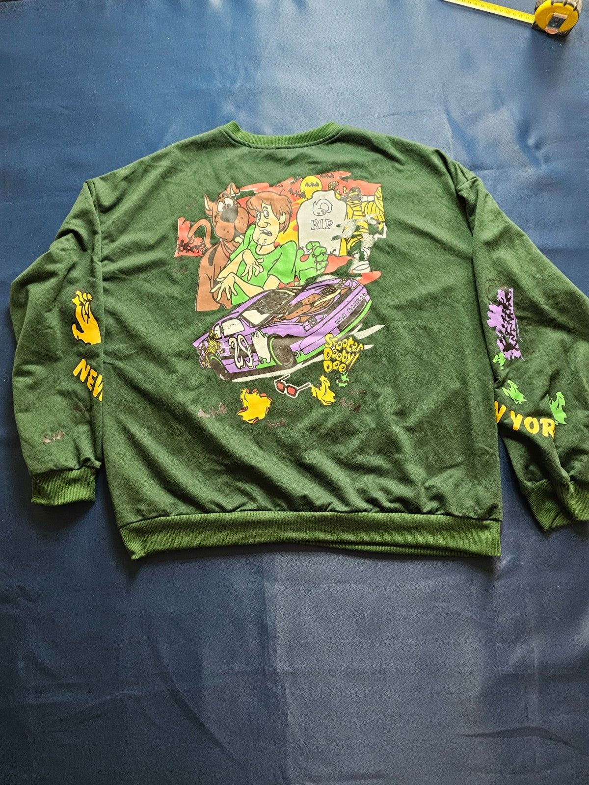 Sweat Scooter Dooby Doo Style Scooby-Doo Racing Vert Taille XL8