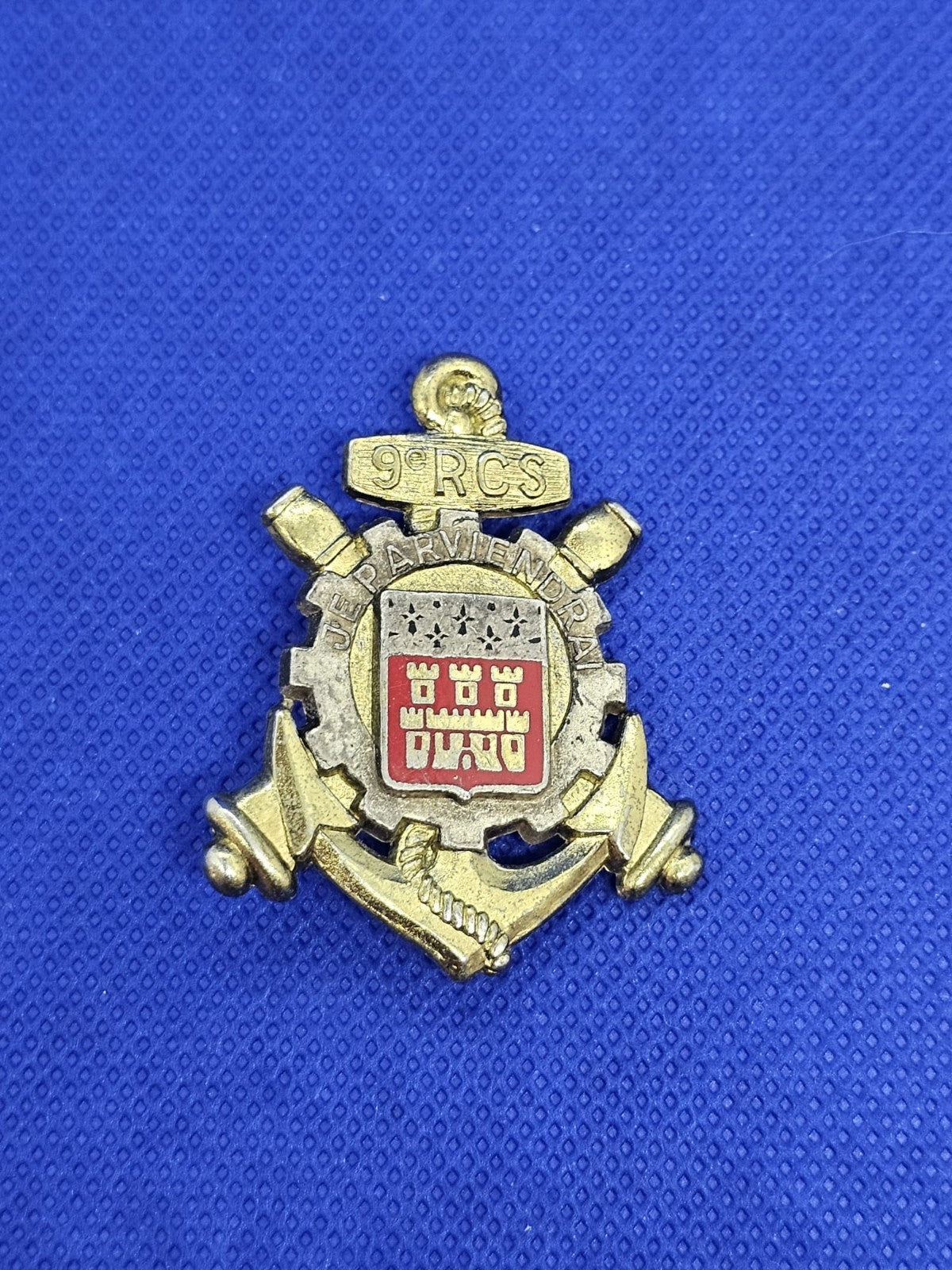 Insigne 9e RCS Régiment Commandement Soutien Drago Paris G2036 Militaria Vintage0