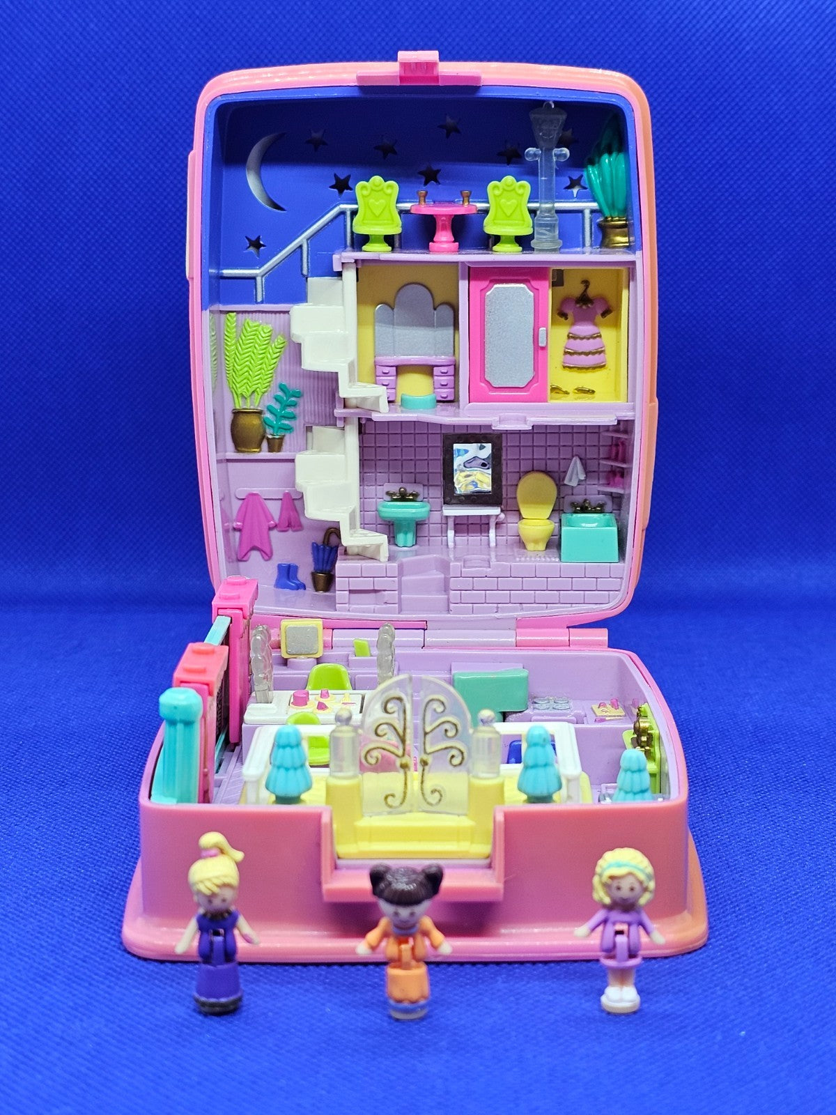 Polly Pocket Star Bright Dinner Party, Bluebird Toys, 1994, Coffret Lumineux Com0