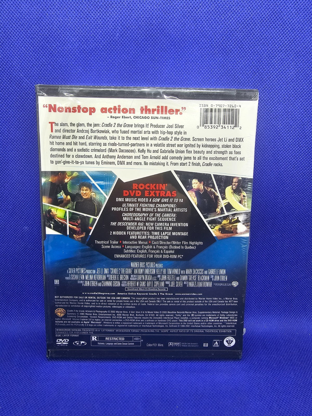 Cradle 2 The Grave DVD WideScreen Jet Li DMX 2003 Zone 1 US Neuf Scellé1