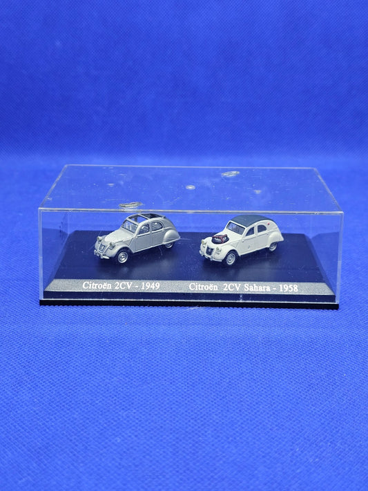 Coffret Citroën 2CV 1949 et 2CV Sahara 1958 Miniatures 187 HO0
