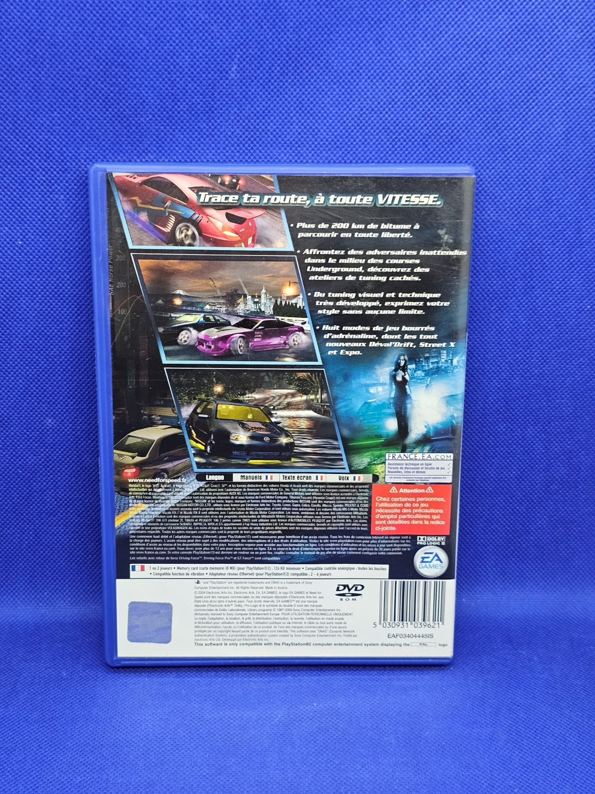 Need for Speed Underground 2 PS2 PAL FR EA Games 2004 complet1