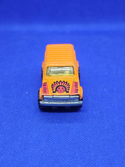 Jeep Cherokee 4x4 Big Chief Majorette N°236 France 164 Orange 7 cm3