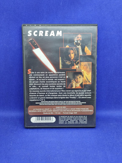 Scream DVD Wes Craven Neve Campbell RCV Film Horreur Culte 19961