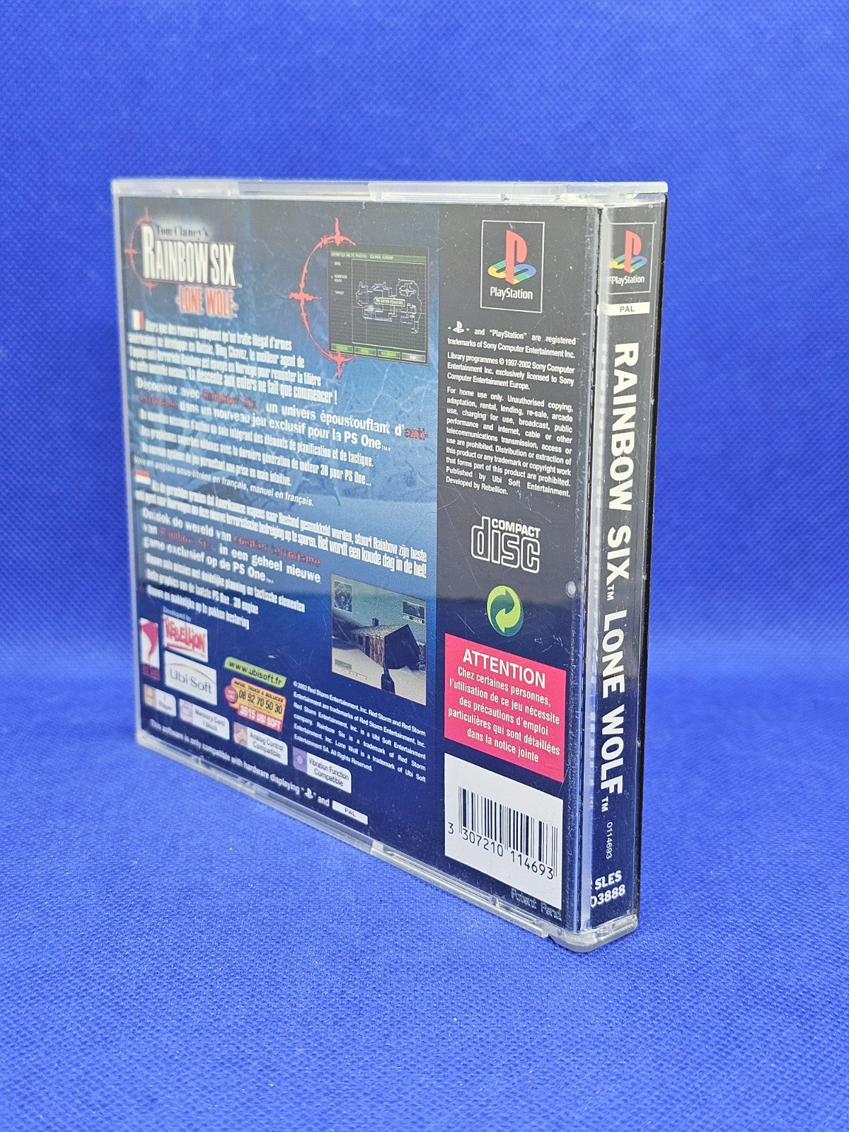Tom Clancy Rainbow Six Lone Wolf PS1 PlayStation Ubisoft PAL FR Complet1