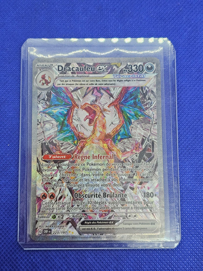 Dracaufeu ex 223/197 SIR Flammes Obsidiennes Pokémon FR Alt Secret0