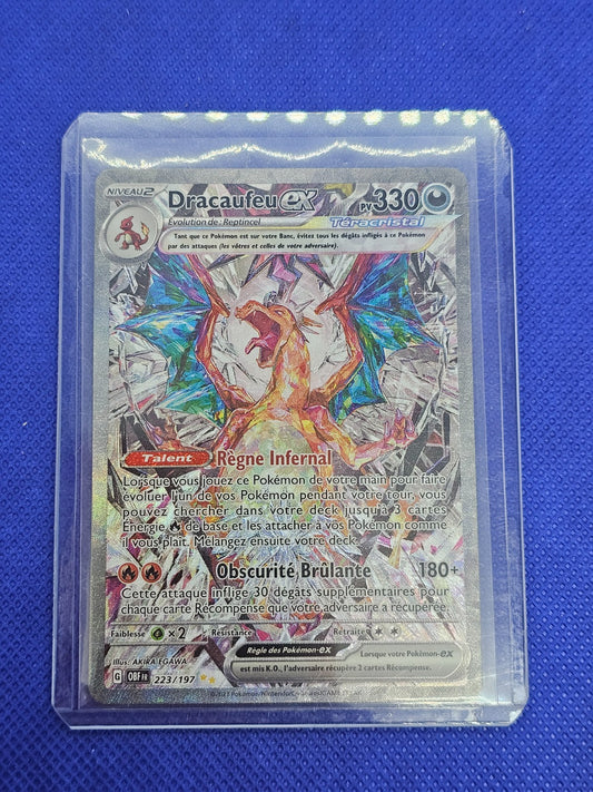 Dracaufeu ex 223/197 SIR Flammes Obsidiennes Pokémon FR Alt Secret0