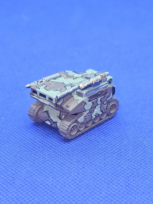 Micro Machines Zephyr T-30 char futuriste Military Galoob camouflage bleu gris0