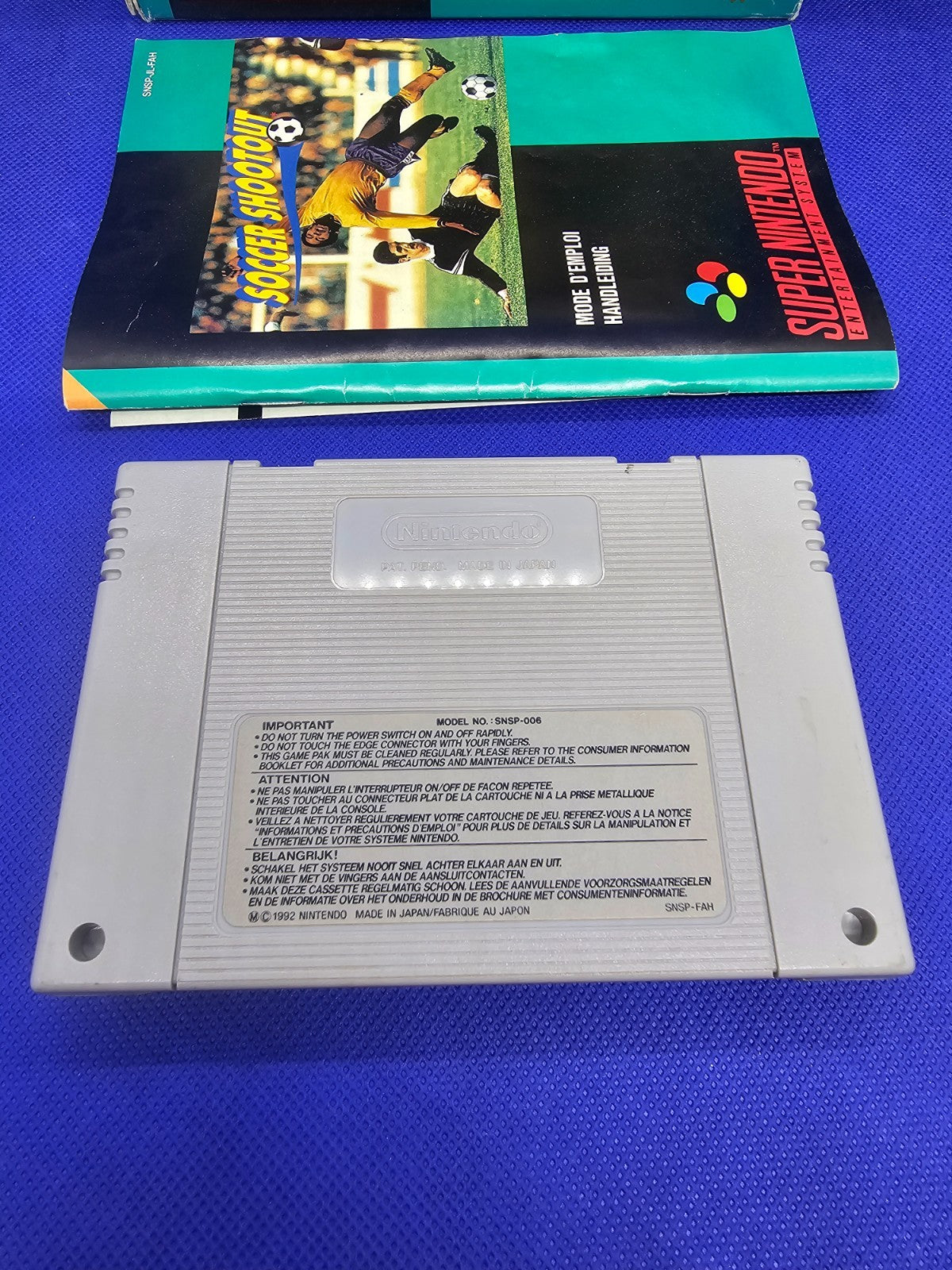 Soccer Shootout Super Nintendo SNES PAL FAH Nintendo Complet Sans Cale2