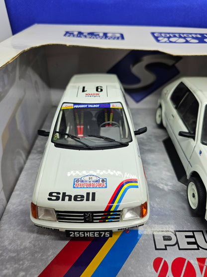 Coffret Peugeot 205 Rallye Édition Limitée 2005 Solido 118 Pack 2 Voitures1