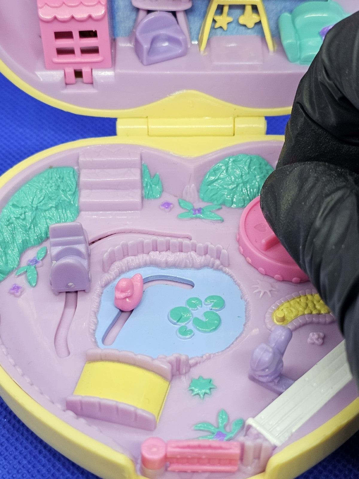 Polly Pocket Strollin’ Baby, Bluebird Toys, 1994, Coffret Maison Bébé Cœur4