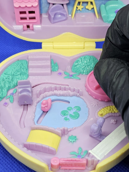 Polly Pocket Strollin’ Baby, Bluebird Toys, 1994, Coffret Maison Bébé Cœur4