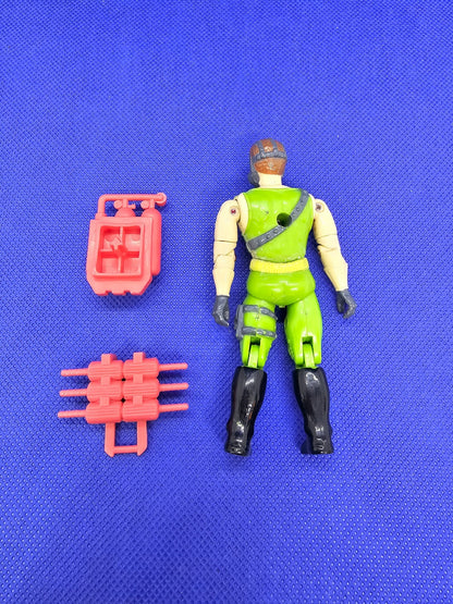 Figurine Gasman The Corps Lanard années 90 soldat masque gaz avec accessoires1