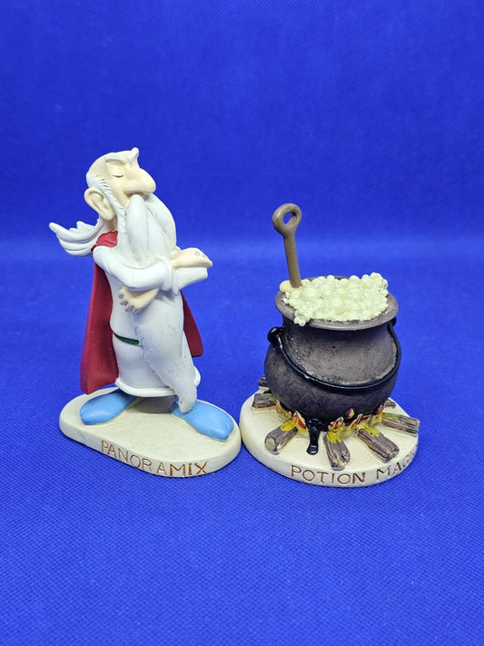 Panoramix Potion Magique Astérix Plastoy Atlas 2000 Lot 2 Figurines0