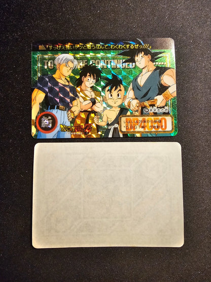 Dragon Ball Z Carddass 354 No 1000 Reverse Prism Bandai 1995 Japon3