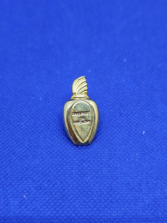 Pin’s Amarige Givenchy parfum vintage années 90 métal doré0