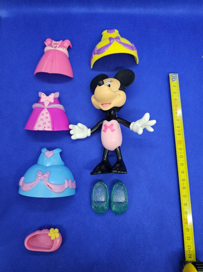 Figurine Minnie Mouse Princesse Disney Hasbro 2004 15 cm + Robes & Accessoires2